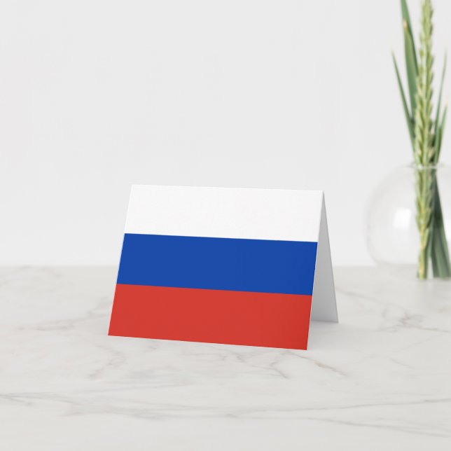 Carte Drapeau russe (Devant)