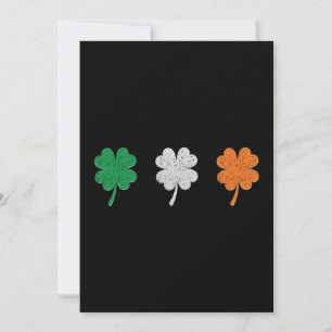 Carte Drapeau Shamrock irlandais
