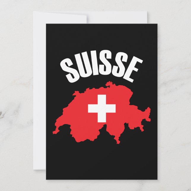 Carte Drapeau suisse (Devant)