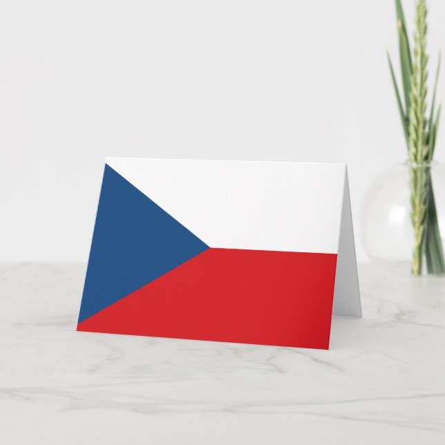 Carte Drapeau tchèque (Devant)