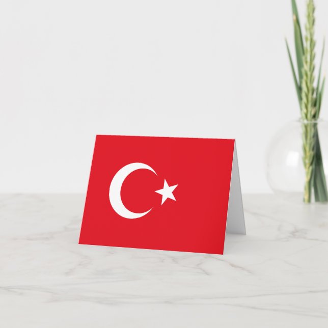 Carte Drapeau turc (Devant)