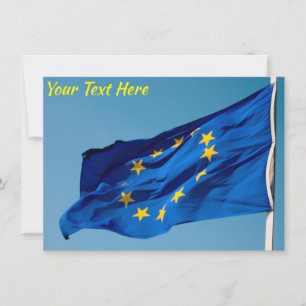 Carte Drapeau UE personnalisable