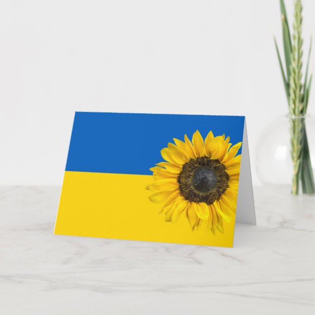 Carte Drapeau ukrainien (Devant)