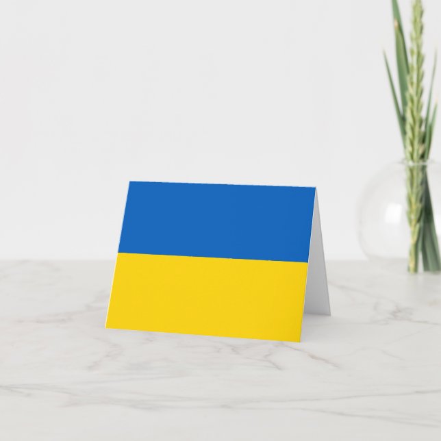Carte Drapeau ukrainien (Devant)