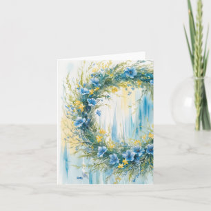 Carte Drapeau ukrainien Inspiré de couronne bleue et jau