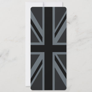 Carte Drapeau Union Jack noir