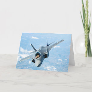 Carte Drapeau US dans un chasseur F-35, le 4 juillet / J