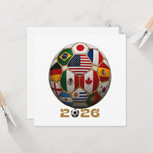 Carte Drapeau USA Coupe du Monde de Football 2026