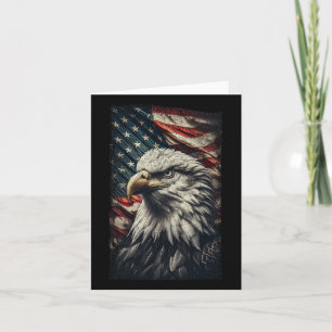 Carte Drapeau Usa Ld Aigle Patriotique Rouge Blanc Bleu
