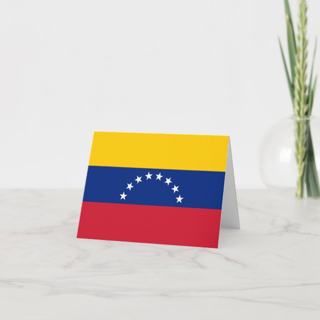 Carte Drapeau vénézuélien (Devant)