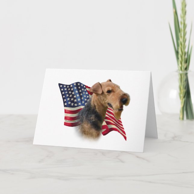 Carte Drapeau Welsh Terrier (Devant)