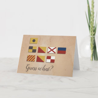 Carte Drapeaux maritimes de la Saint-Valentin Je t'aime