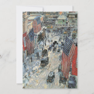 Carte Drapeaux sur la 57e Rue par Frederick Childe Hassa