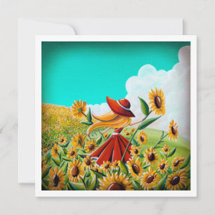 Carte Dream Chaser - Sunflower Girl