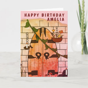 Carte Dream Door Fairy Tale Dessin Fille Anniversaire