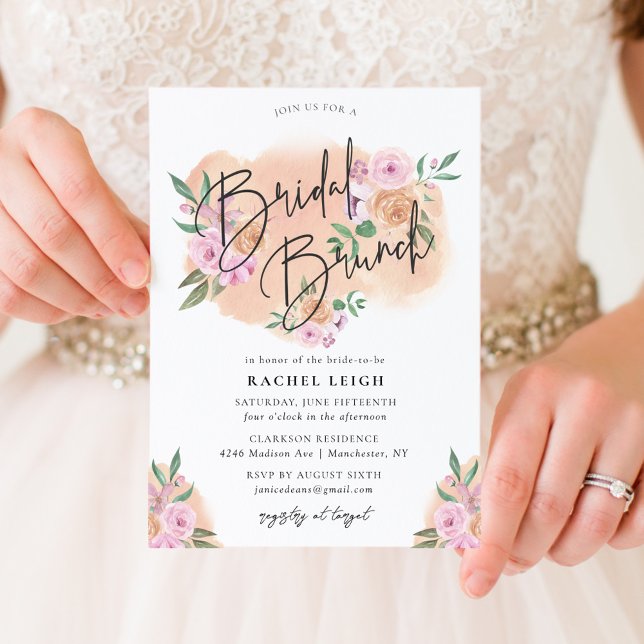 Carte Dreamy Floral Bridal Brunch (Créateur téléchargé)