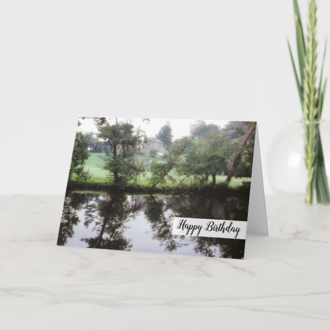 Carte Dreamy Happy Birthday Princess Castle Scenery (Devant)