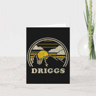 Carte Driggs Idaho Id T Chemise Montagnes Vintages T