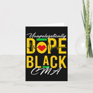 Carte Drogue sans remords Black Cma Nurse Médicale Afri