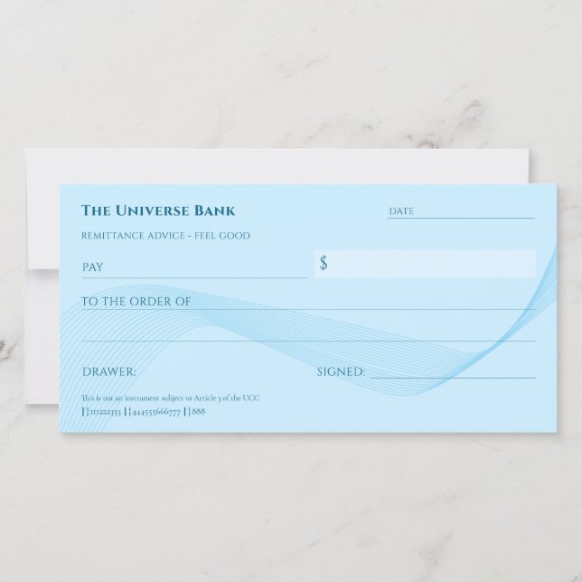 Carte Droit d'attraction Bleu vierge Contrôle d'abondanc (Devant)
