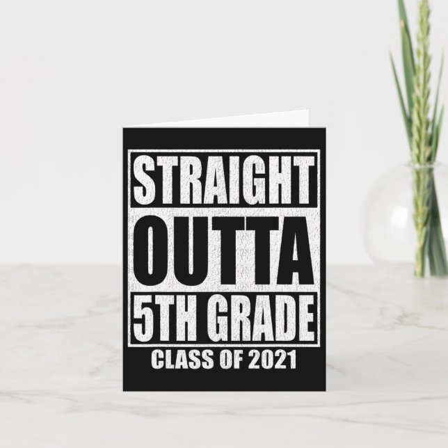 Carte Droit Outta 5e année de la classe de diplôme O (Devant)