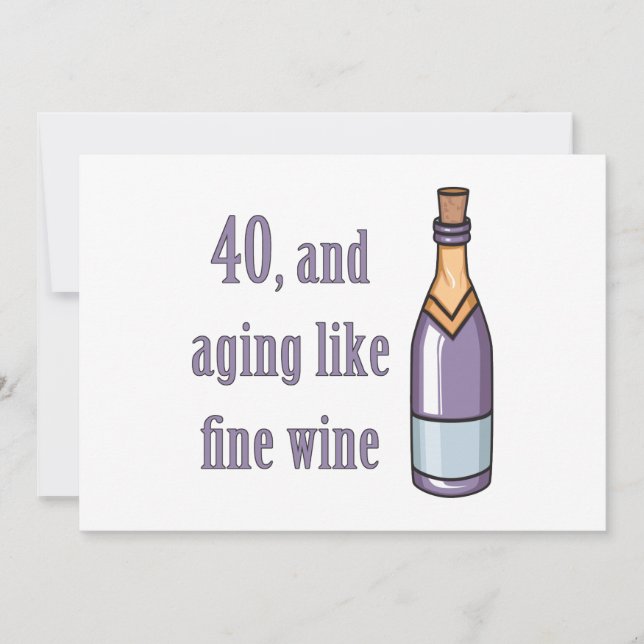 Carte Drôle 40e anniversaire Idées cadeaux (Devant)