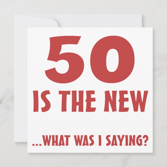 Carte Drôle 50e anniversaire Gag Cadeaux (Devant)