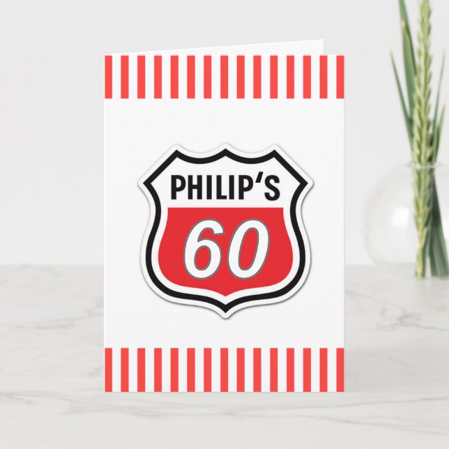 Carte drôle 60e anniversaire (Devant)