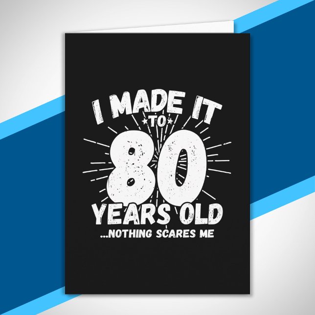 Carte Drôle 80e Anniversaire Citation Sarcastique 80 ans (Créateur téléchargé)