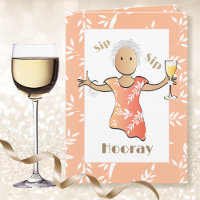 Drôle 80e mignonne caricature Ethnic Femme Fun Ann
