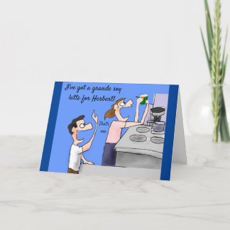 Carte Drôle Anniversaire Cartoon Café Lover Humour de ma
