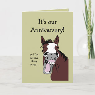 Carte Drôle Anniversaire du Cheval Épouse ou partenaire 