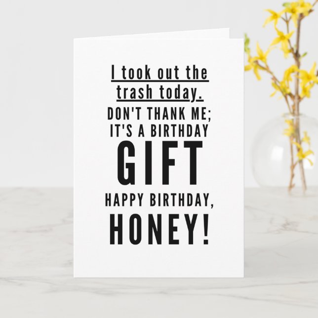Carte Drôle anniversaire joyeux sarcastique pour femme (Fleur jaune)