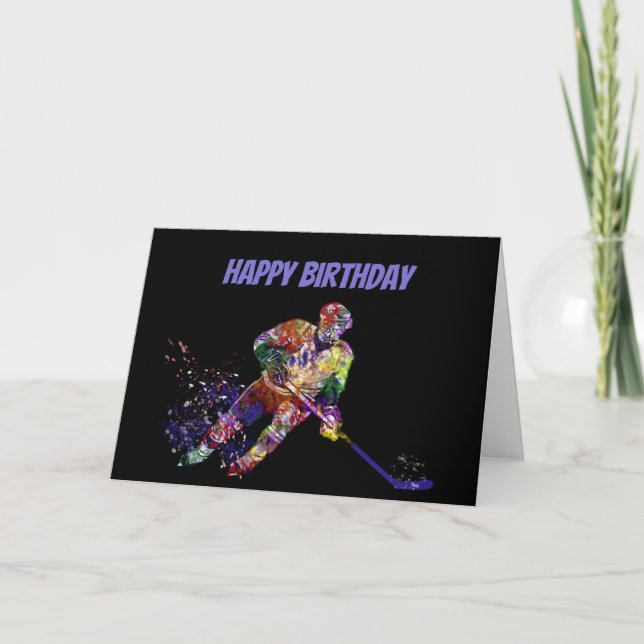 Carte Drôle Anniversaire Puck Vous êtes un vieux joueur  (Devant)