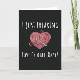 Carte drôle au crochet pour hommes qui font du cro