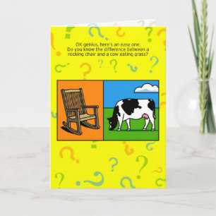 Carte Drôle Birthday Riddle