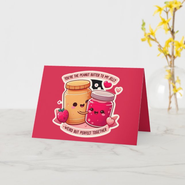 Carte Drôle Bizarre Ensemble Saint-Valentin (Fleur jaune)