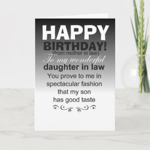 Carte drôle bonne fille d'anniversaire