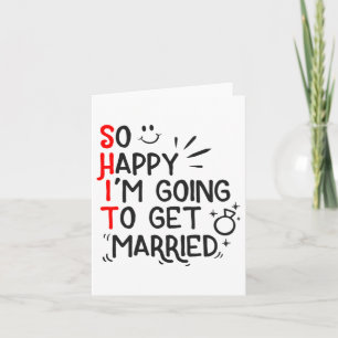 Carte Drôle cadeau de mariage Hilarious Mariage de marié