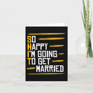 Carte Drôle cadeau de mariage Hilarious Mariage de marié