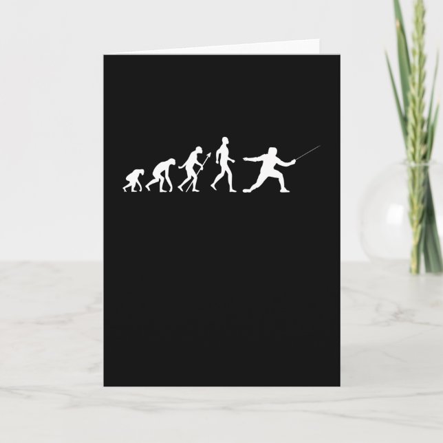 Carte Drôle cadeau d'escrime pour Fencer Hommes et Femme (Devant)