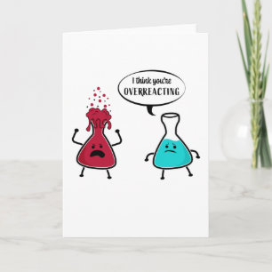 Carte Drôle cadeau pour enseignant en chimie