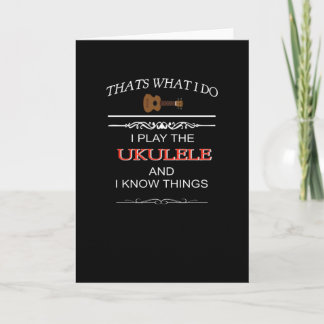 Carte Drôle cadeau Ukulele