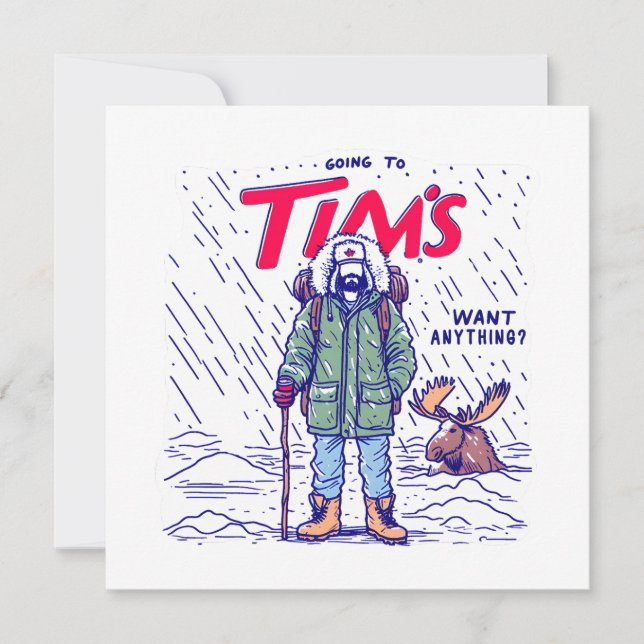 Carte Drôle café canadien (Devant)