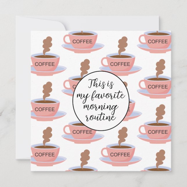 Carte Drôle café du matin (Devant)