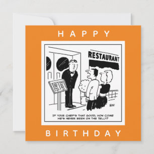 Carte Drôle Caricature du chef - Le chef est-il très rép