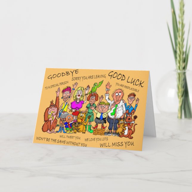 Carte Drôle Caricatures De Caricatures Des Personnes Qui (Devant)