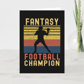 Carte Drôle Champion de football Imaginaire