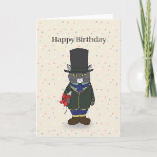 Carte Drôle Chat Anniversaire souris mortes Don d'un cha