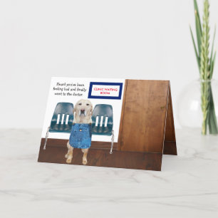 Carte Drôle Chien/Lab Se Bien